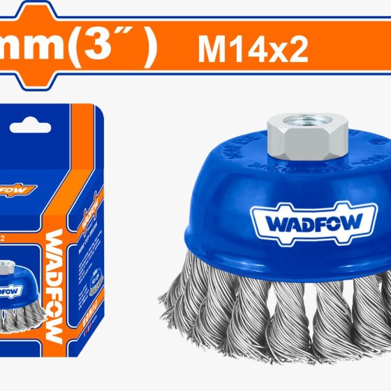 ESCOBILLA COPA TRENZADA DE 3″ WADFOW (WCE2401)