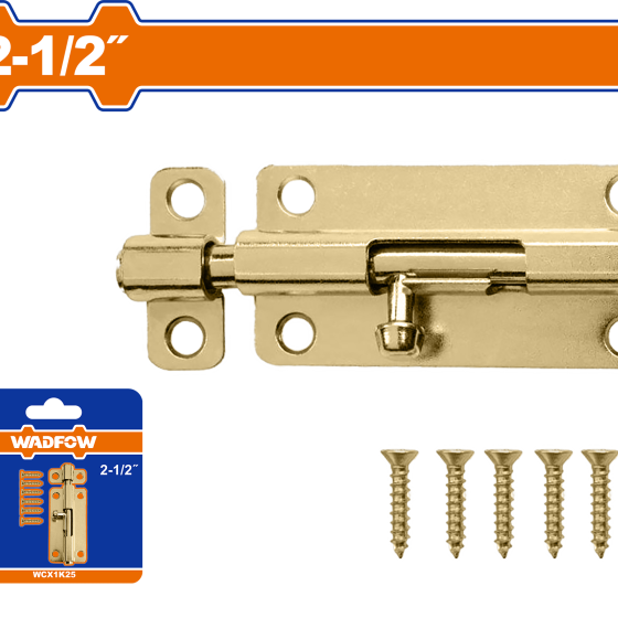 PICAPORTE DORADO DE 2 1/2″ WADFOW (WCX1K25)