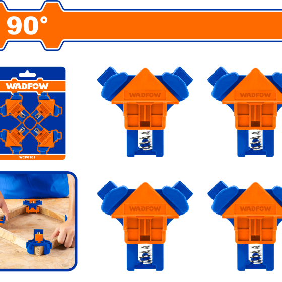 SET DE 4 ABRAZADERAS ANGULO RECTO WADFOW (WCZ6E01)