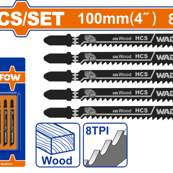 SET DE 5 HOJAS PARA SIERRA CALADORA WADFOW (WJB111C)