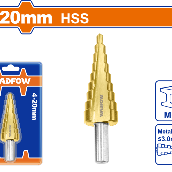 BROCA ESCALONADA DE 4-20MM WADFOW (WJD1402)