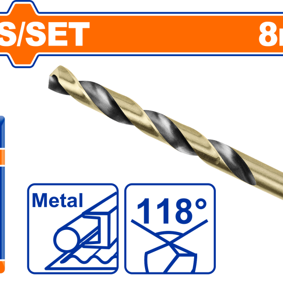 SET 10 BROCAS PARA FIERRO DE 8MM WADFOW (WTD89008)