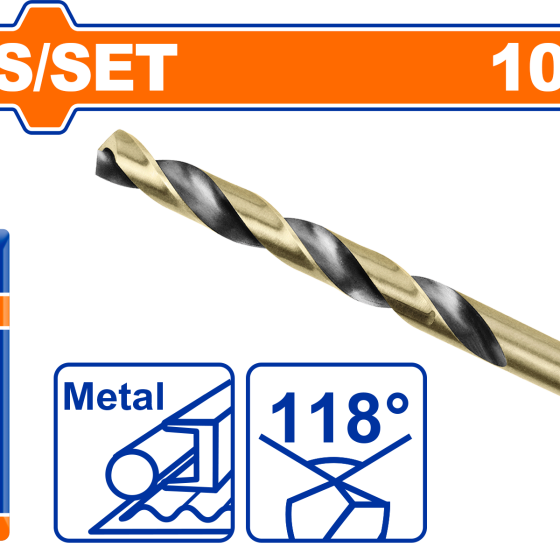 SET 5 BROCAS PARA FIERRO DE 10MM WADFOW (WTD89010)