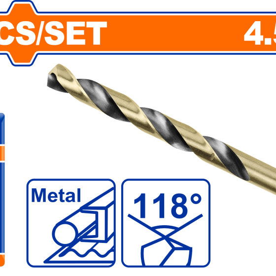 SET 10 BROCAS PARA FIERRO DE 4.5MM WADFOW (WTD89045)
